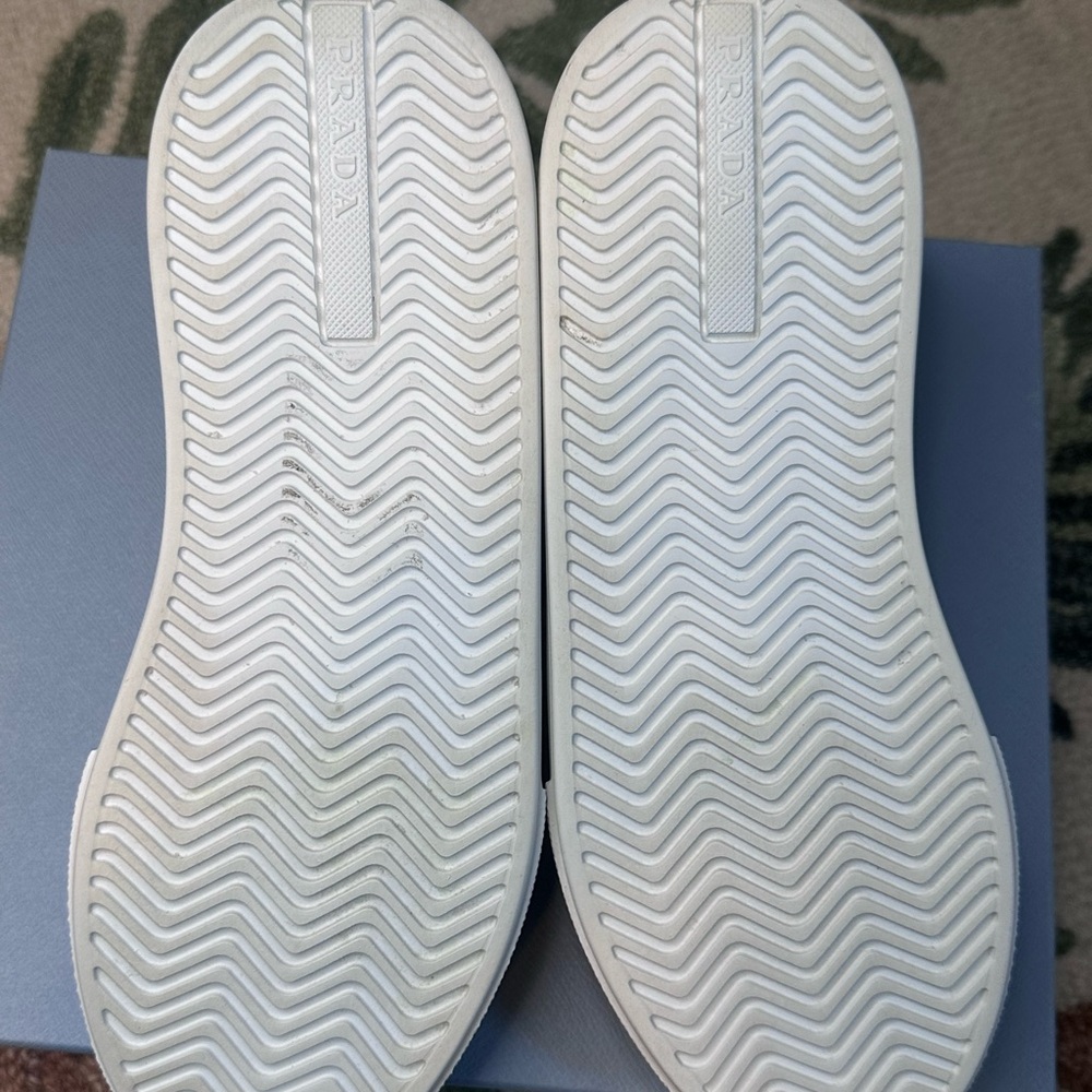 Prada Taupe Suede Slip-On Sneakers - Picture 9 of 16